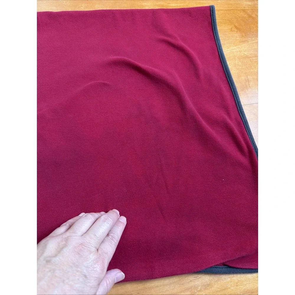 Gymboree Panda Bear Red Gray Baby Blanket Reversible 2009 Unisex Retired Rare